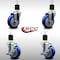 Service Caster 4'' SS Blue Poly Wheel Swivel 1-7/8'' Expanding Stem Caster Set 2 Brakes, 4PK SCC-SSEX20S414-PPUB-BLUE-2-TLB-2-178 - alternate 4